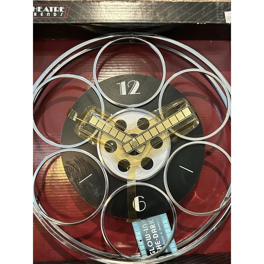 Movie Trends Glow in‎ The Dark Clock Wall Decor, 12 Inch Silent Wall Clocks NEW